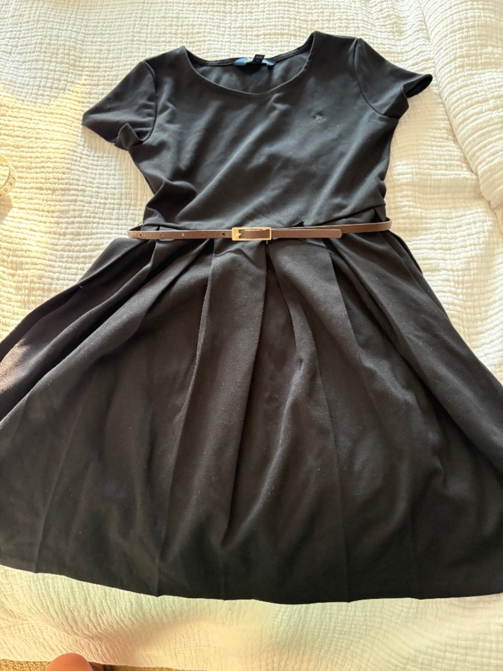 Polo Ralph Lauren Black fit and flare dress for girls